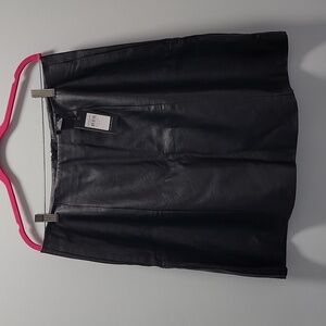 leather like skirt
